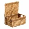 Joan Rectangle Storage Basket With Lid, Small 1 Joan Rectangle Storage Basket With Lid, Small -Storage supplies shop joan rectangle storage basket with lid small