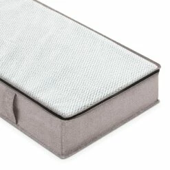 Jumbo Underbed Storage Bag, Black Herringbone -Storage supplies shop jumbo underbed storage bag black herringbone 2