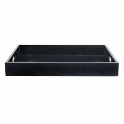 Laila Ali Dark Wood Tray, 12x16 -Storage supplies shop laila ali dark wood tray 12x16 2