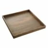 Laila Ali Grey Wooden Tray, 16" 2 Laila Ali Grey Wooden Tray, 16" -Storage supplies shop laila ali grey wooden tray 16