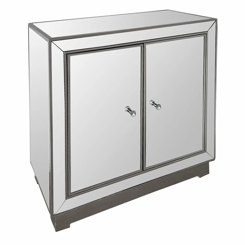 Laila Ali Modern Living 2-Door Mirrored Cabinet 3 Laila Ali Modern Living 2-Door Mirrored Cabinet