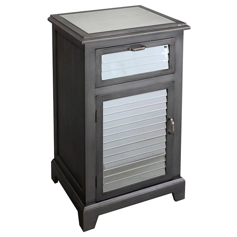 Laura 1-Drawer & 1-Door Shutter Mirror Cabinet 3 Laura 1-Drawer & 1-Door Shutter Mirror Cabinet