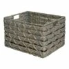 LG GREY RECT WH BSKT -Storage supplies shop lg grey rect wh bskt