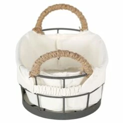 Lined Oval Storage Basket, Extra Small 7 Lined Oval Storage Basket, Extra Small -Storage supplies shop lined oval storage basket extra small 2