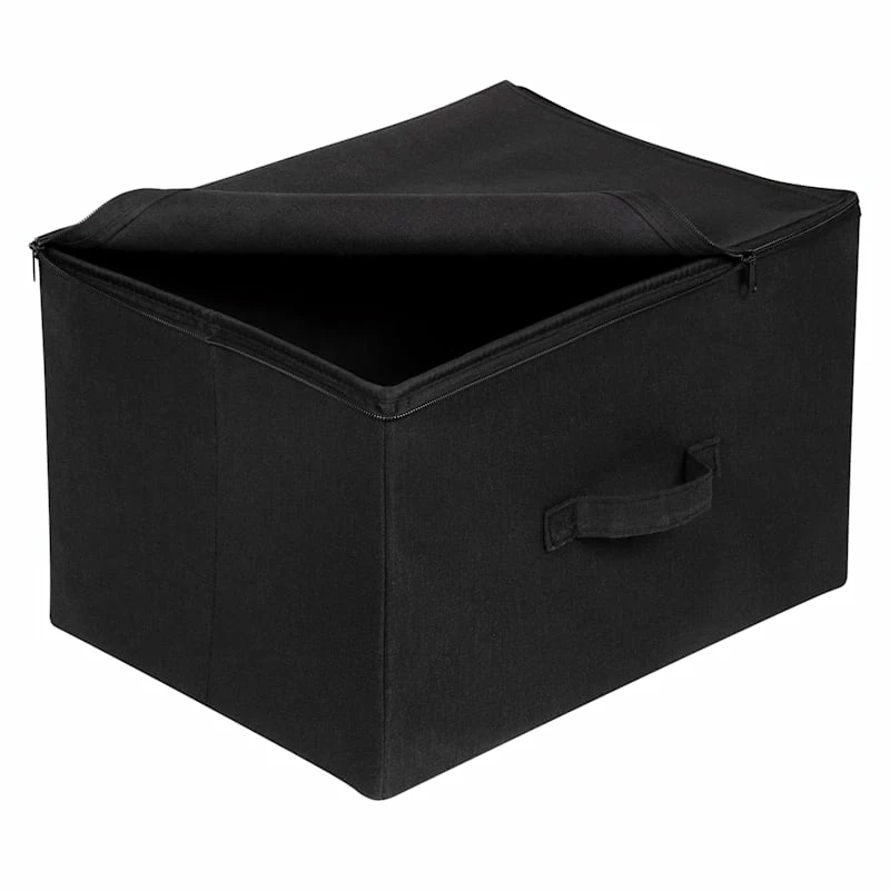 Medium Zipper Tote, Black 3 Medium Zipper Tote, Black