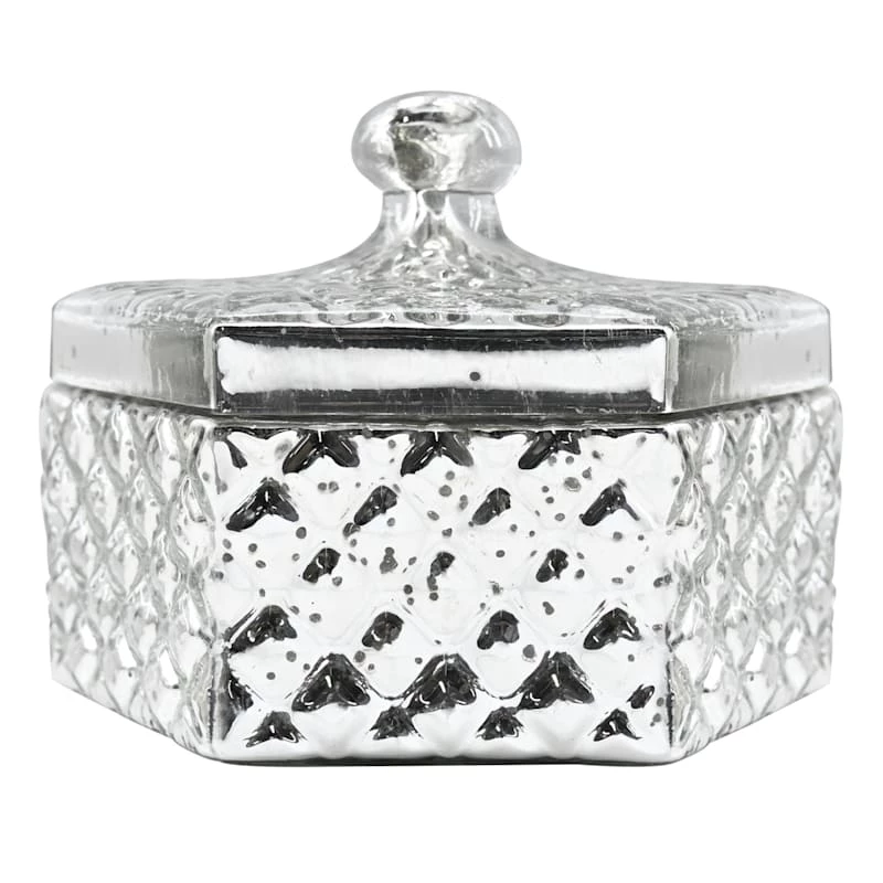 Mercury Glass Box, 8" 3 Mercury Glass Box, 8"