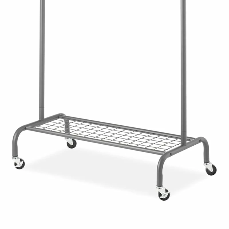 Metal Garment Rack, Gunmetal 5 Metal Garment Rack, Gunmetal - Image 3