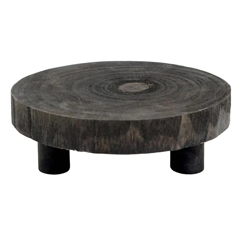 Natural Wood Footed Tray, 8x3 3 Natural Wood Footed Tray, 8x3