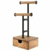Natural Wood Jewelry Organizer Stand -Storage supplies shop natural wood jewelry organizer stand