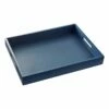 Navy Blue Decorative Wood Tray, 16x12 -Storage supplies shop navy blue decorative wood tray 16x12 1