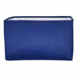 Navy Rectangle Fabric Storage Basket, Large