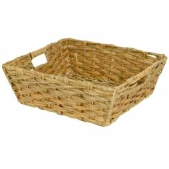 Pe Faux Rattan Shelf Tote Natural