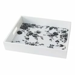 Providence Black & White Printed Decorative Tray, 16"