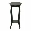Providence Black Wood Octagon Top Plant Stand, 24" 1 Providence Black Wood Octagon Top Plant Stand, 24" -Storage supplies shop providence black wood octagon top plant stand 24