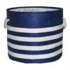 Providence Blue Striped Round Storage Basket, Large 1 Providence Blue Striped Round Storage Basket, Large -Storage supplies shop providence blue striped round storage basket large