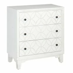 Providence Lorie White 3-Drawer Cabinet