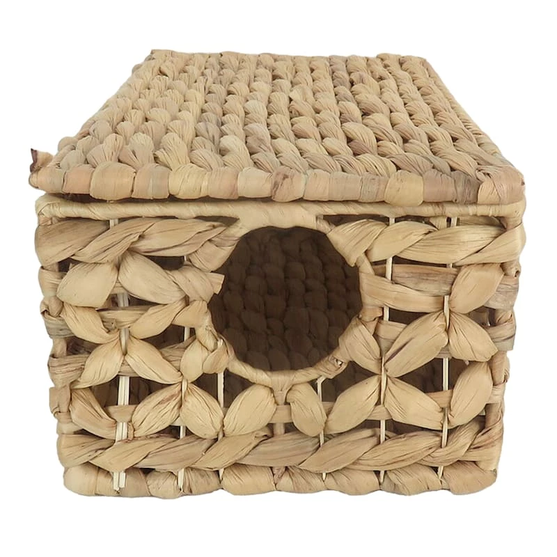 Providence Melia Flower Weave Lidded Storage Trunk, Small 4 Providence Melia Flower Weave Lidded Storage Trunk, Small - Image 2