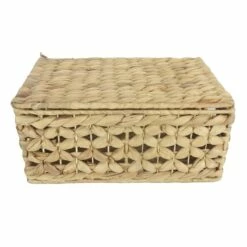 Providence Melia Flower Weave Lidded Storage Trunk, Small 7 Providence Melia Flower Weave Lidded Storage Trunk, Small -Storage supplies shop providence melia flower weave lidded storage trunk small 2