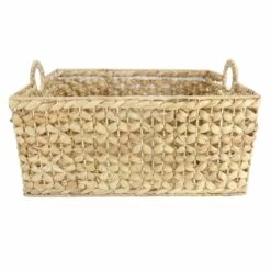 Providence Melia Flower Weave Storage Basket With Handles, Large -Storage supplies shop providence melia flower weave storage basket with handles large 2