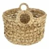 Providence Melia Round Flower Weave Storage Basket With Handles, Small -Storage supplies shop providence melia round flower weave storage basket with handles small
