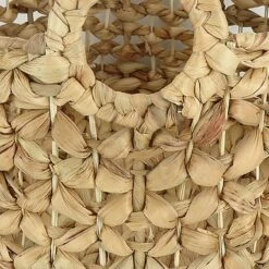 Providence Melia Round Flower Weave Storage Basket With Handles, Small -Storage supplies shop providence melia round flower weave storage basket with handles small 2