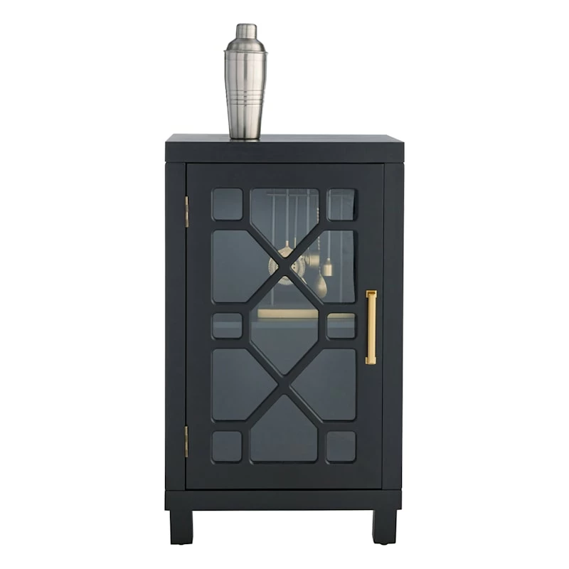 Providence Merrick Black 1-Door Cabinet 5 Providence Merrick Black 1-Door Cabinet - Image 3