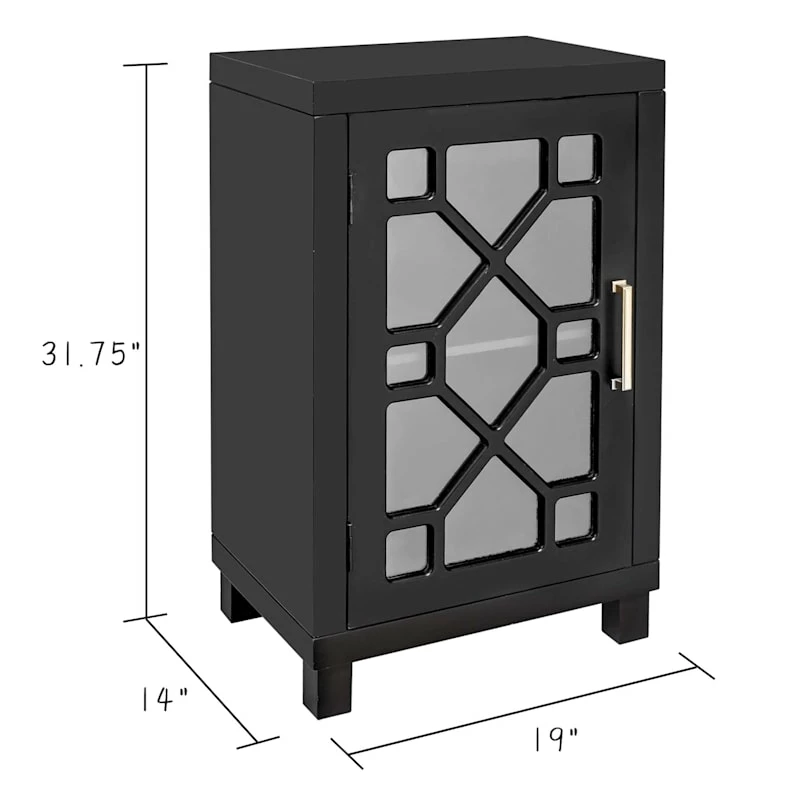 Providence Merrick Black 1-Door Cabinet 7 Providence Merrick Black 1-Door Cabinet - Image 5