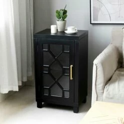 Providence Merrick Black 1-Door Cabinet 14 Providence Merrick Black 1-Door Cabinet -Storage supplies shop providence merrick black 1 door cabinet 5