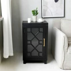 Providence Merrick Black 1-Door Cabinet 15 Providence Merrick Black 1-Door Cabinet -Storage supplies shop providence merrick black 1 door cabinet 6