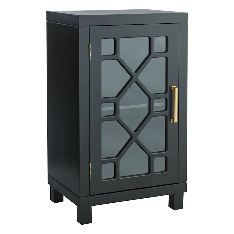 Providence Merrick Black 1-Door Cabinet 3 Providence Merrick Black 1-Door Cabinet