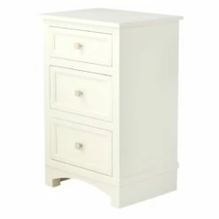 Providence Rachel White 3-Drawer Wood Cabinet -Storage supplies shop providence rachel white 3 drawer wood cabinet 2