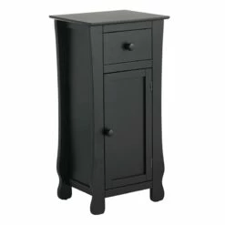 Providence Theodore Black 1-Drawer Cabinet End Table, 29"