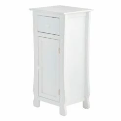Providence Theodore White 1-Drawer Cabinet End Table, 29" -Storage supplies shop providence theodore white 1 drawer cabinet end table 29 2