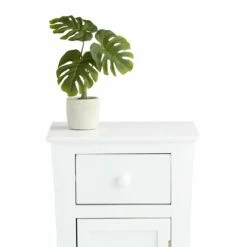 Providence Theodore White 1-Drawer Cabinet End Table, 29" -Storage supplies shop providence theodore white 1 drawer cabinet end table 29 3