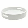Providence White Round Tray, 12" -Storage supplies shop providence white round tray 12