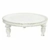 Providence White Wood Beaded Plant Stand, Medium -Storage supplies shop providence white wood beaded plant stand medium