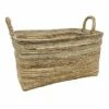 RECT BANANA BASKET W/STRIPE L -Storage supplies shop rect banana basket w stripe l