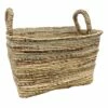 RECT BANANA BASKET W/STRIPE S -Storage supplies shop rect banana basket w stripe s