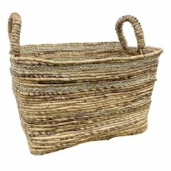 RECT BANANA BASKET W/STRIPE S