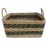 Rectangle Seagrass Basket, Large -Storage supplies shop rectangle seagrass basket large