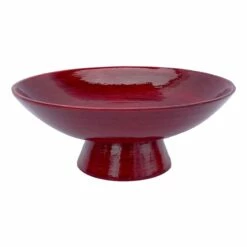 Red Bamboo Bowl, 13.5" 7 Red Bamboo Bowl, 13.5" -Storage supplies shop red bamboo bowl 13.5 1
