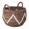 Round Banana Leaf Belly Storage Basket, Large -Storage supplies shop round banana leaf belly storage basket large
