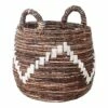 Round Banana Leaf Belly Storage Basket, Medium -Storage supplies shop round banana leaf belly storage basket medium