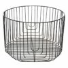 Round Black Metal Wire Storage Basket, Medium 2 Round Black Metal Wire Storage Basket, Medium -Storage supplies shop round black metal wire storage basket medium