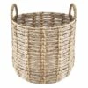 ROUND HYACINTH BASKET L -Storage supplies shop round hyacinth basket l