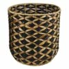 Round Water Hyacinth Storage Basket, Small 1 Round Water Hyacinth Storage Basket, Small -Storage supplies shop round water hyacinth storage basket small