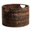 Round Woven Abaca Storage Basket, Large 2 Round Woven Abaca Storage Basket, Large -Storage supplies shop round woven abaca storage basket large