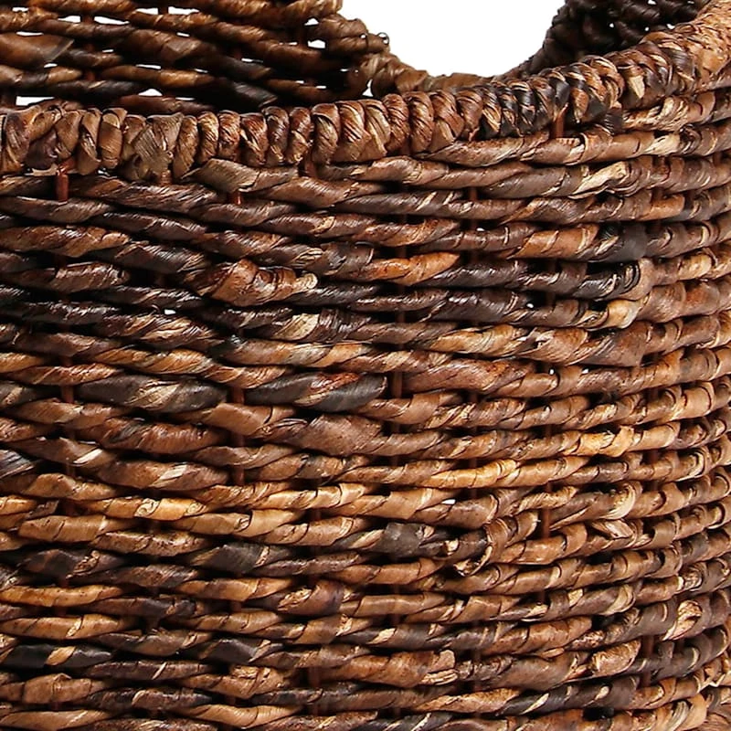 Round Woven Abaca Storage Basket, Small 4 Round Woven Abaca Storage Basket, Small - Image 2