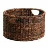 Round Woven Abaca Storage Basket, Small 2 Round Woven Abaca Storage Basket, Small -Storage supplies shop round woven abaca storage basket small