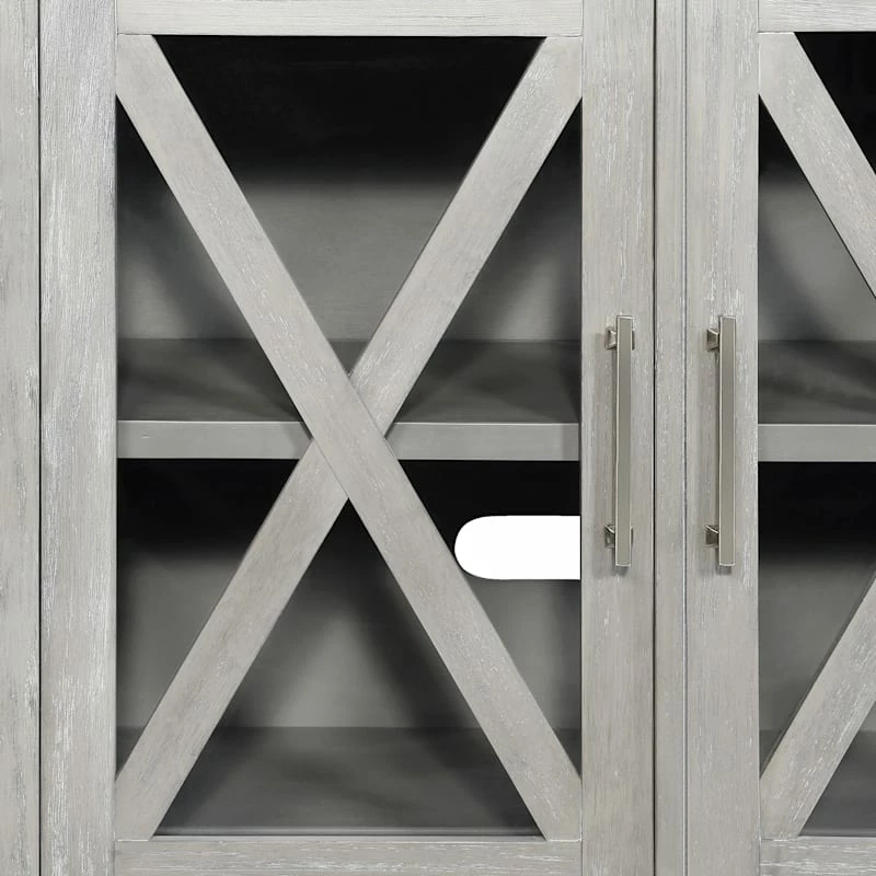 Rowan 3-Drawer Grey Cabinet 7 Rowan 3-Drawer Grey Cabinet - Image 5